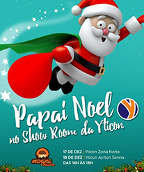 Papai Noel estará na Yticon